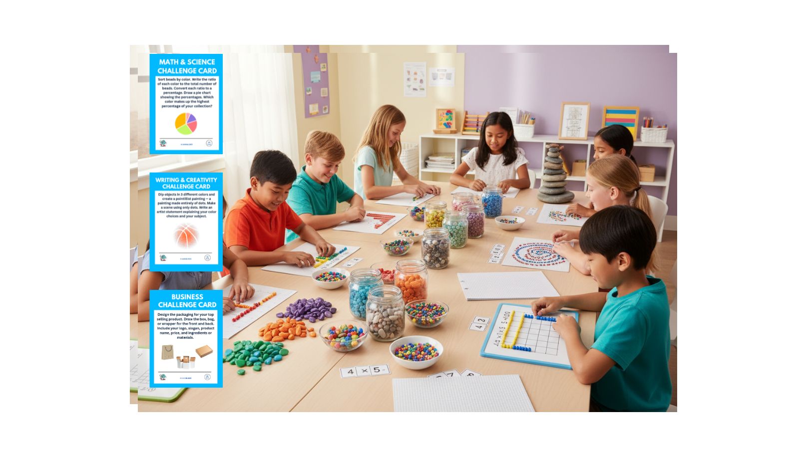 UniKidz Challenge Cards Learning Bundle