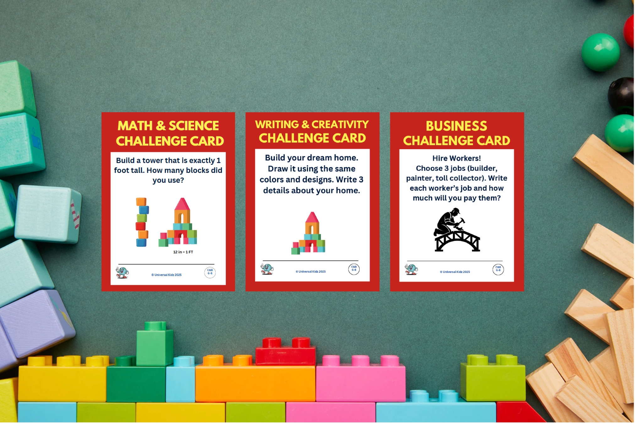 UniKidz Challenge Cards Learning Bundle