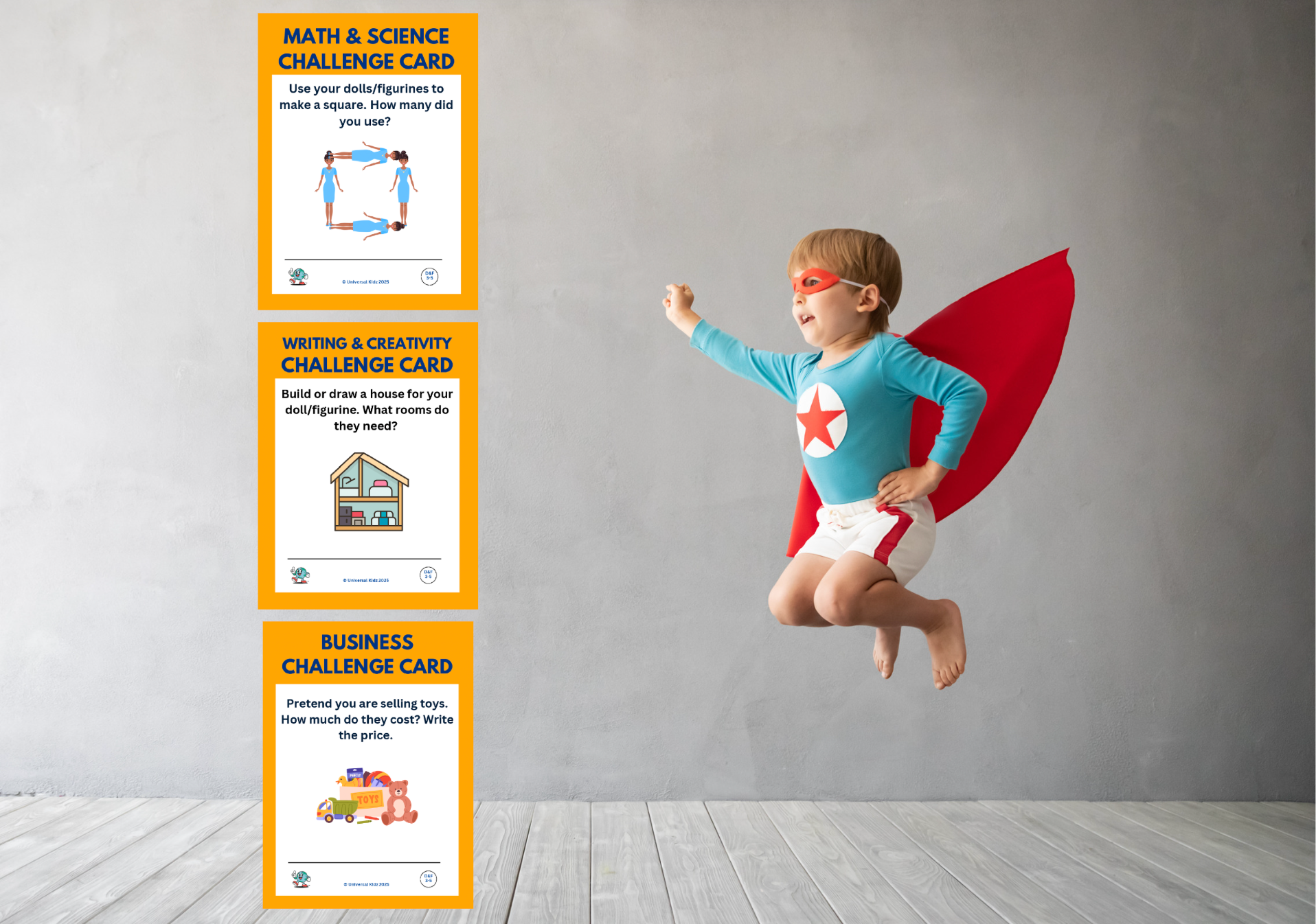 UniKidz Challenge Cards Learning Bundle
