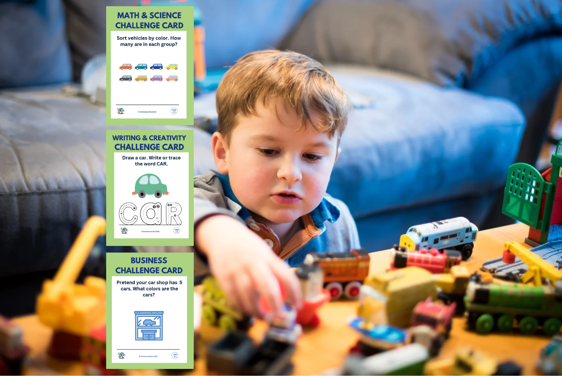 UniKidz Challenge Cards Learning Bundle